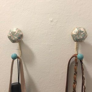 2 Anthropologie wall hooks